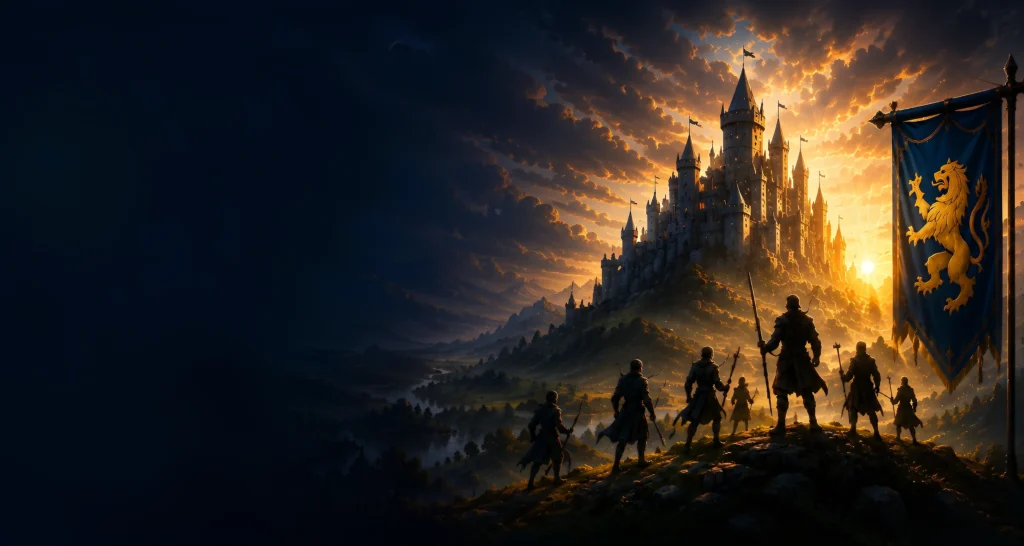 Hero image of the Gatlin Alliance community featuring a fantasy landscape with faith, gaming, and fellowship.